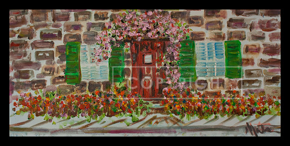 "Cottage Door"  cards and prints avaialbe